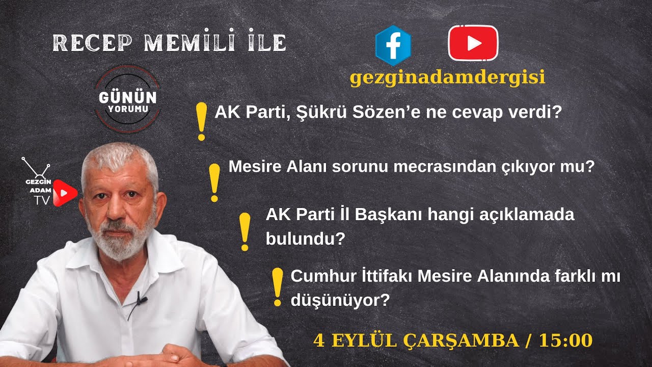 RECEP MEMİLİ İLE GÜNÜN YORUMU YENİ BÖLÜMÜ İLE YAYINDA (4/10/2023)
