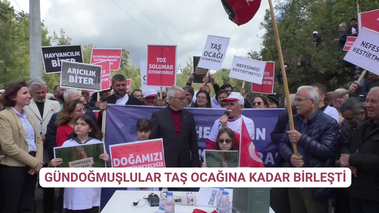 BÖLGE HALKI TAŞ OCAĞINA KARŞI BİRLİK OLDU