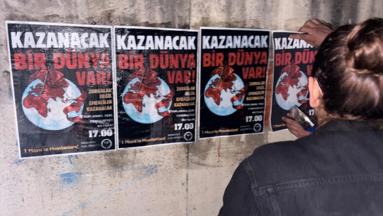 tip 1 mayıs afişleme