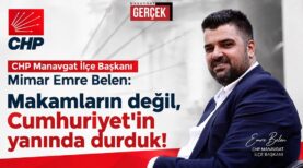 emre belen chp manavgat ilçe başkanı