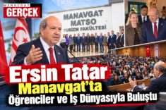Ersin Tatar Manavgat’ta Buluştu öğrenci ve iş dünyası