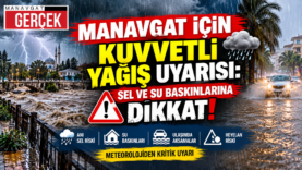 Manavgat İçin Kuvvetli Yağış Uyarısı görsel