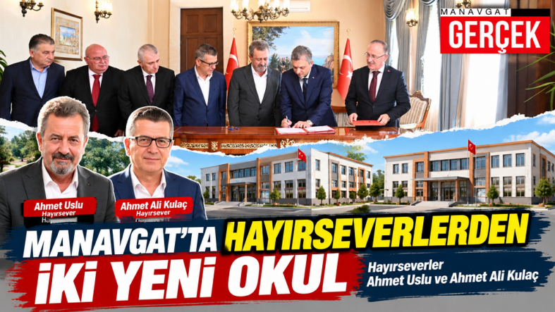Manavgat’ta İki Yeni Okul ahmet uslu- ahmet ali kulaç